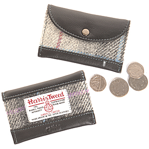 Harris tweed purse